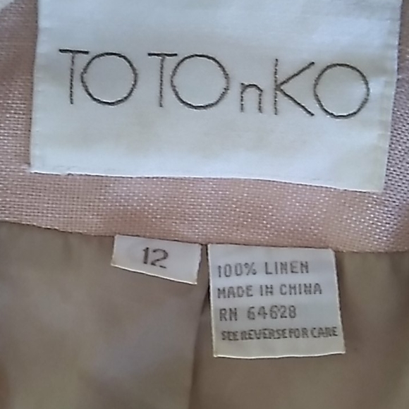 ⚜️ NEUTRAL Khaki LINEN Versatile VEST SZ 12 - Picture 7 of 16